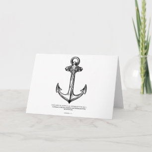 Hebrews 6:19 - Anchor of my soul. Card
