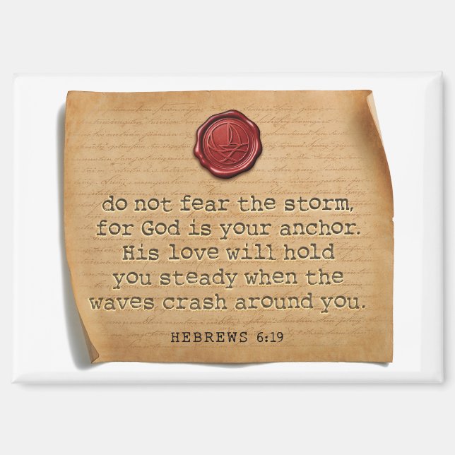 Hebrews 6:19 Kitchen Magnet Home Accent (Front)