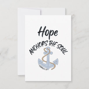 Hebrews 6:19 KJV Bible Verse Greeting Card