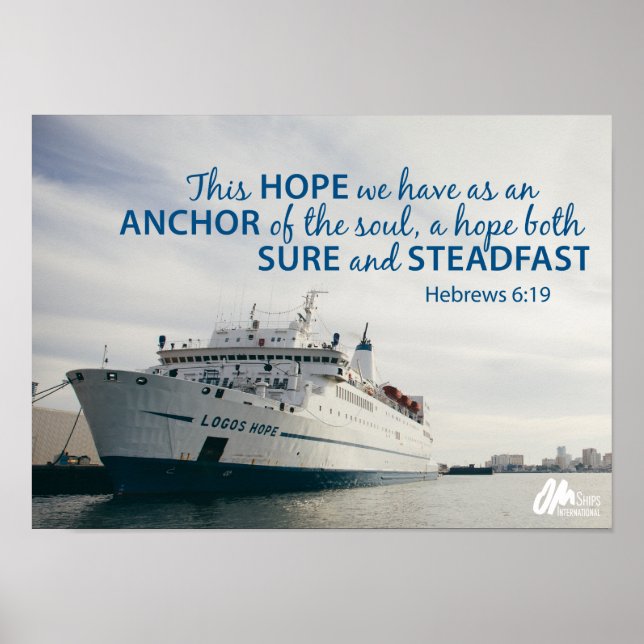 Hebrews 6:19 Poster (Front)