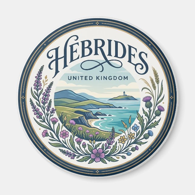 Hebrides United Kingdom Magnet (Front)