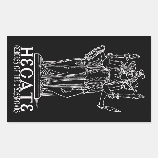 Hecate Rectangular Sticker (Front)