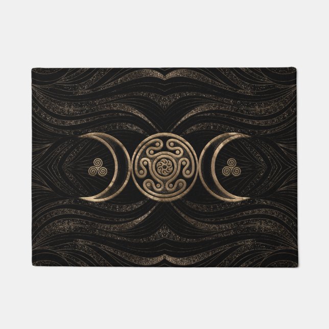 Hecate Wheel Triple Moon Doormat (Front)