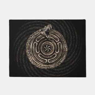 Hecate Wheel with ouroboros Doormat