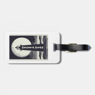 Heceta Head Lighthouse Oregon Moon Luggage Tag