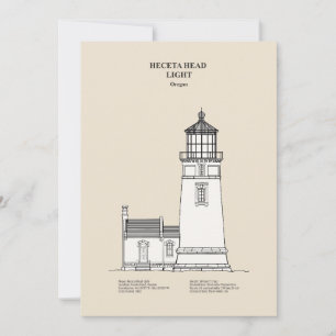 Heceta Head Lighthouse - Oregon - SBD Thank You Card