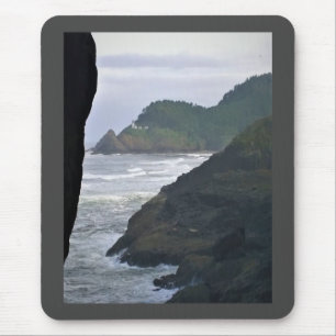 Heceta Head Lighthouse & Sea Lions, OR Mouse Pad