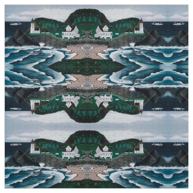 Heceta Lighthouse Fabric (Swatch)