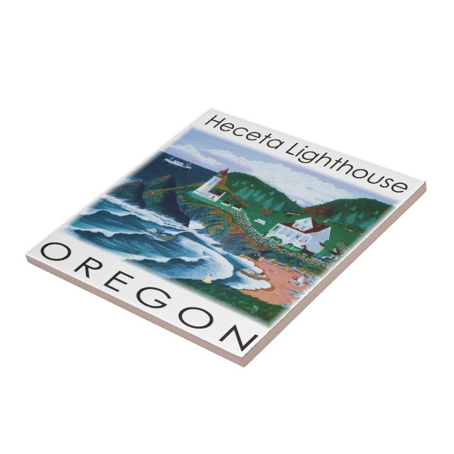 Heceta Lighthouse Tile (Side)