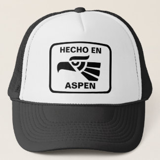 Hecho en Aspen personalizado custom personalised Trucker Hat