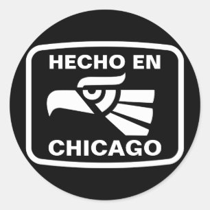 Hecho en Chicago personalizado custom personalised Classic Round Sticker