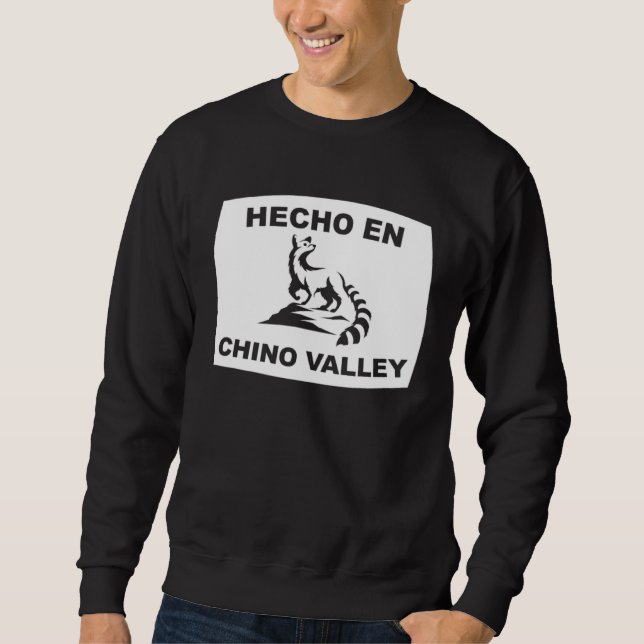 Hecho en Chino Valley Arizona Ringtail State Anima Sweatshirt (Front)