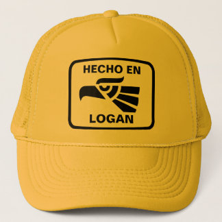 Hecho en Logan personalizado custom personalised Trucker Hat