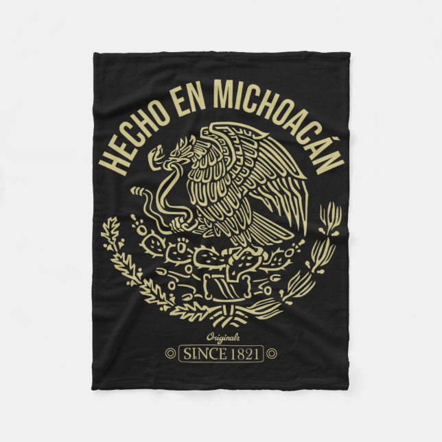 Hecho En Michoacan Shirt  Fleece Blanket (Front)