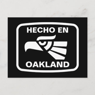 Hecho en Oakland personalizado custom personalised Postcard