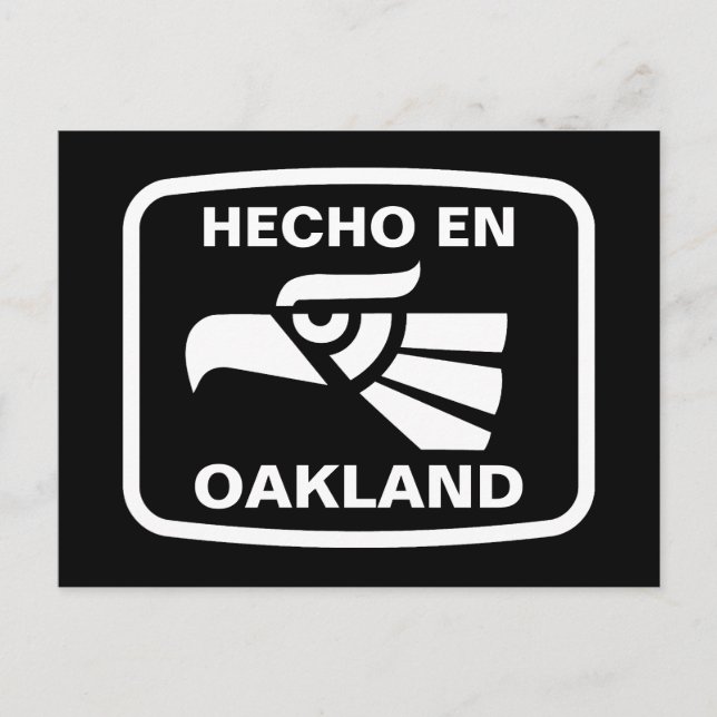 Hecho en Oakland personalizado custom personalised Postcard (Front)