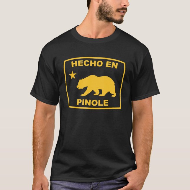 Hecho en Pinole California Republic Pacific Coast T-Shirt (Front)