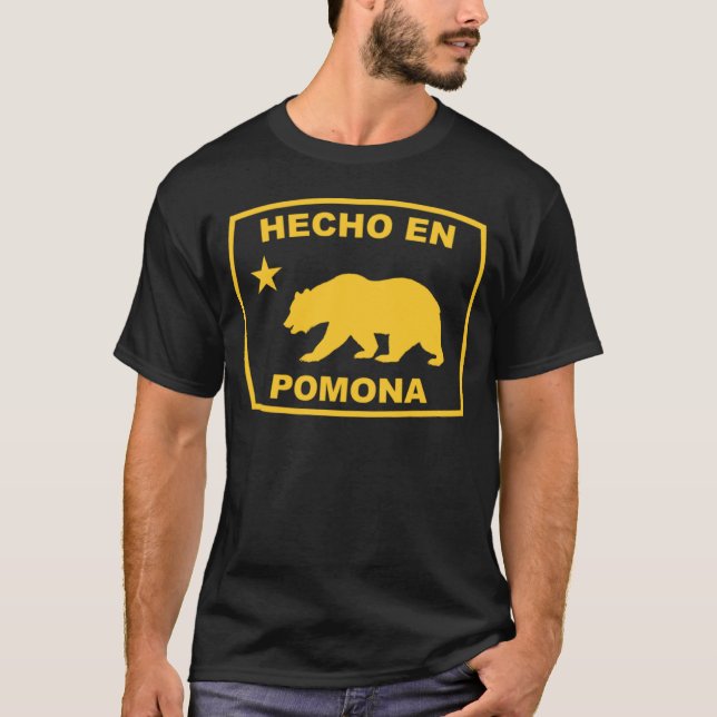 Hecho en Pomona California Republic Pacific Coast T-Shirt (Front)