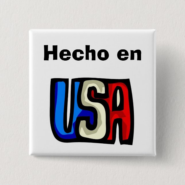 Hecho en USA Button (Front)