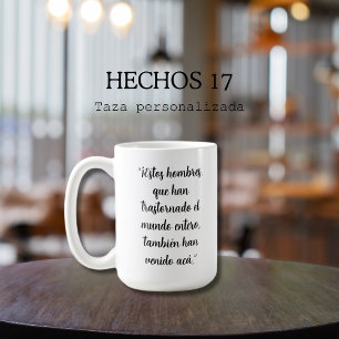 Hechos 17 Spanish Bible Verse Coffee Mug