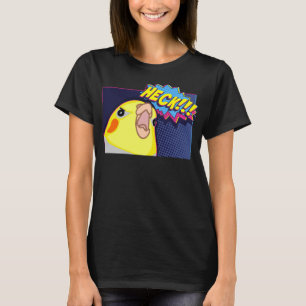 Heck Cockatiel, Birb memes, Funny angry Parrot lov T-Shirt