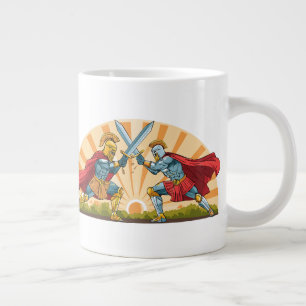 Hector and Achilles Large Coffee Mug
