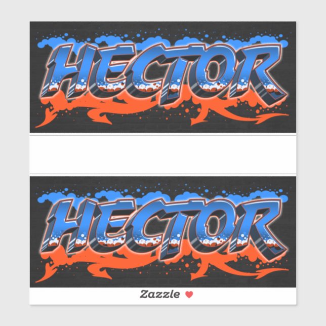 Hector First Name Graffiti Sticker (Sheet)