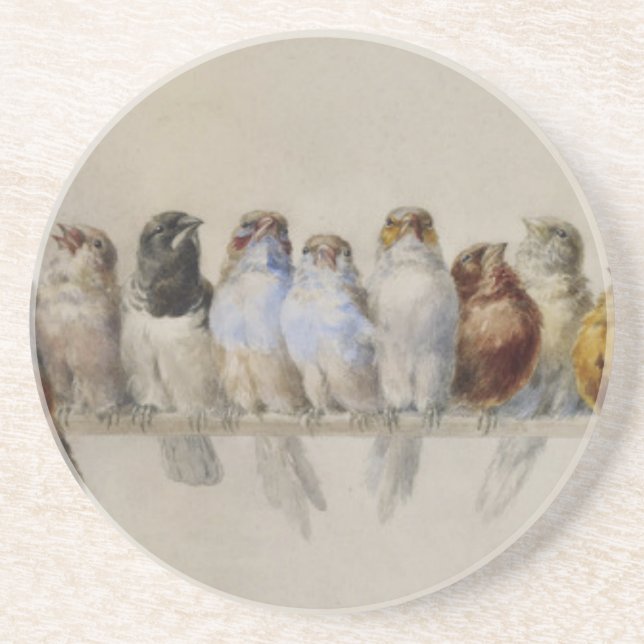 Hector Giacomelli - A Perch Of Birds Coaster (Front)