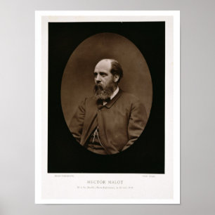 Hector Malot (1830-1907), from 'Galerie Contempora Poster