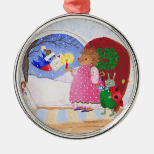 Heddy and Ben in frame Metal Tree Decoration