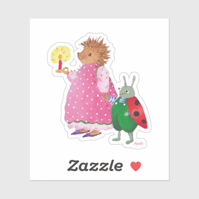 Heddy Hedgehog  and Buddy Sticker (Sheet)