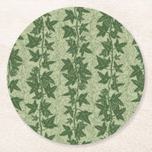 Hedera Ivy Vines - botanical green D_L pattern.