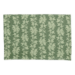 Hedera Ivy Vines - botanical green L_D pattern. Pillowcase