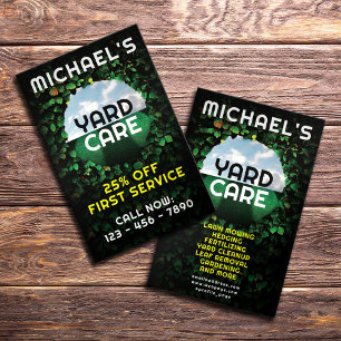 Hedge frame landscaping inspired flyer