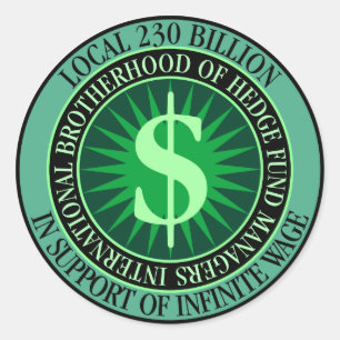 Hedge Fund Managers Union Classic Round Sticker