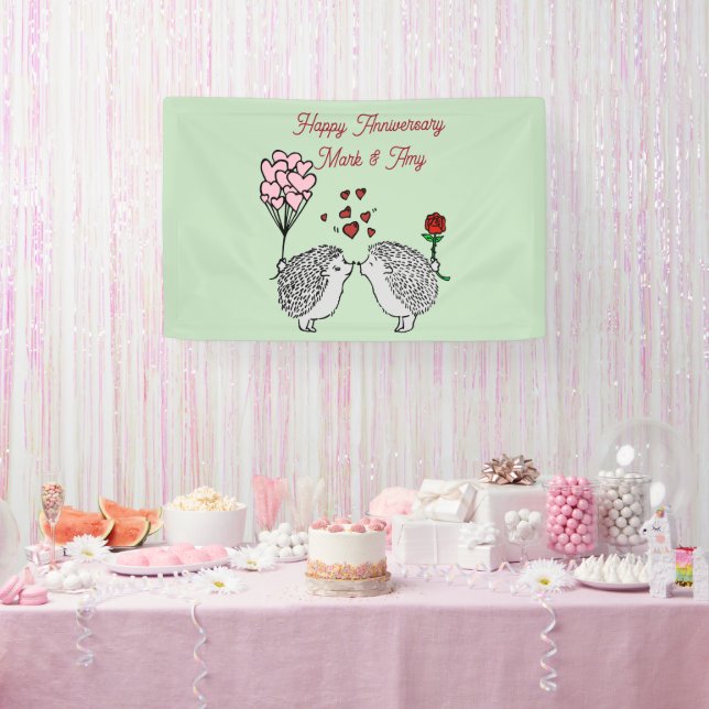 Hedge Hog Anniversary Banner (Party)