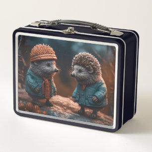 Hedge Hogs Metal Lunch Box