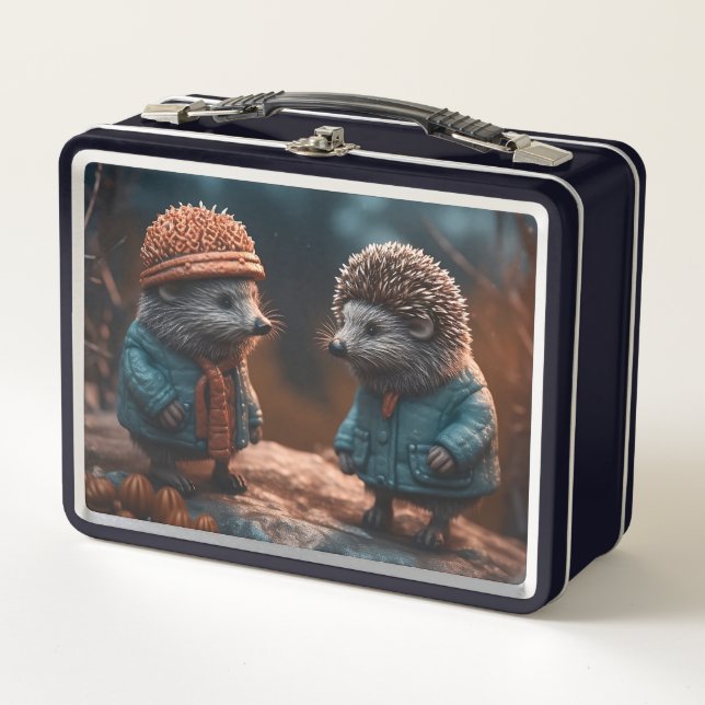 Hedge Hogs Metal Lunch Box (Front)