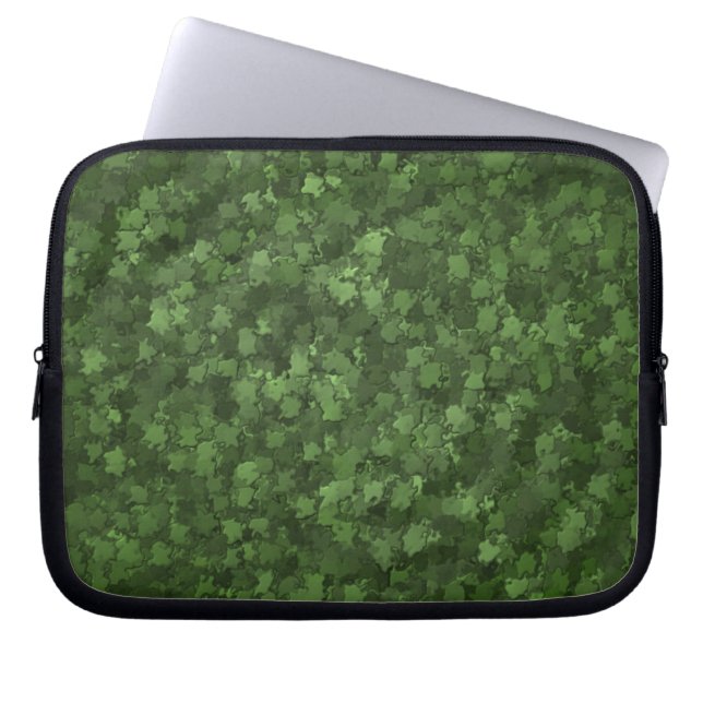 Hedge Leaf Camo Laptop Sleeve (Front)