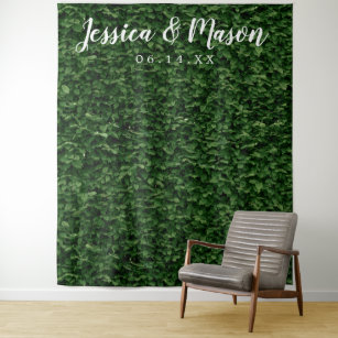 Hedge Wall Backdrop - Wedding Photo Backdrop Tapestry