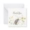 Hedgehog and bee Illustration Thank You Note Cards