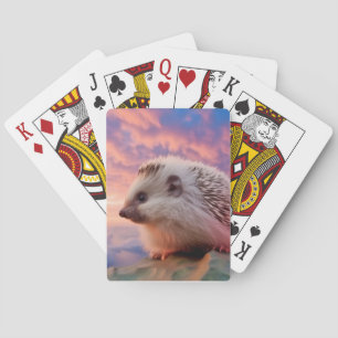 Hedgehog Animal Nature Majestic Wild Playing Cards