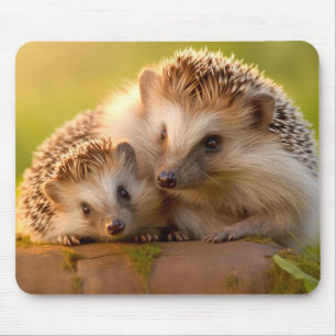 Hedgehog Animal Wild Beauty Freedom Wilderness Art Mouse Pad