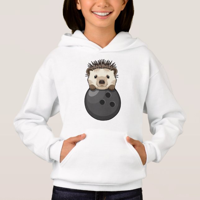 Hedgehog at Bowling with Bowling ball (Front)