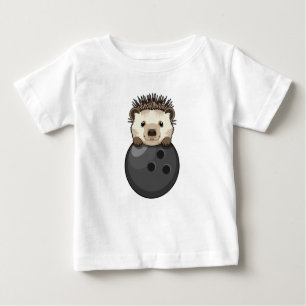 Hedgehog at Bowling with Bowling ball Baby T-Shirt