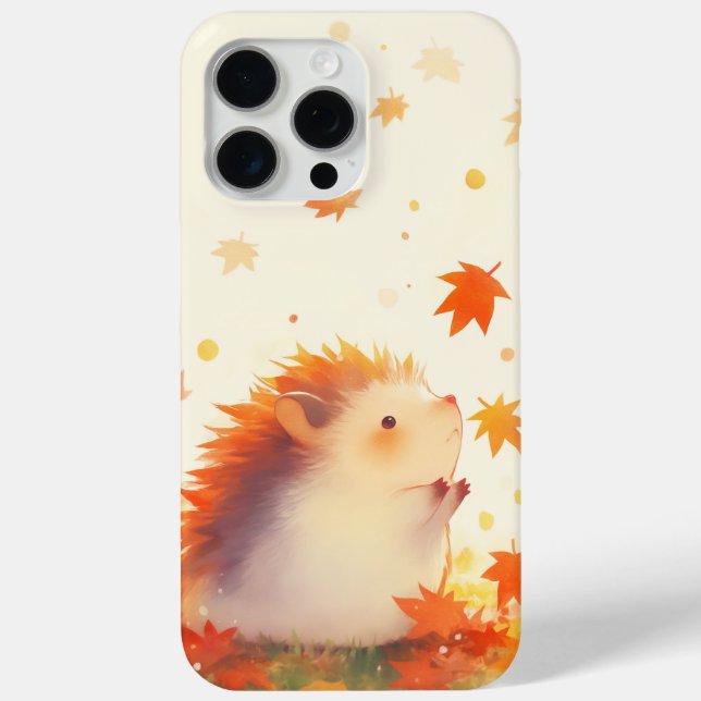 Hedgehog Autumn Fun Case-Mate iPhone Case (Back)