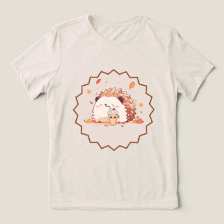 Hedgehog Autumn Vibes Tri-Blend Shirt