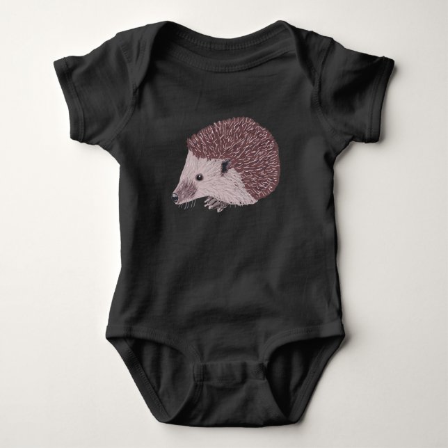 Hedgehog Baby Bodysuit (Front)