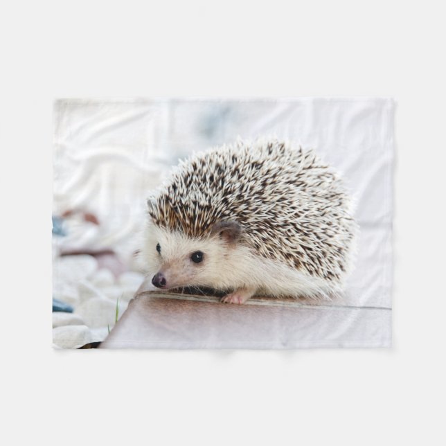 Hedgehog Baby Fleece Blanket (Front (Horizontal))