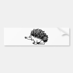 hedgehog bumper sticker